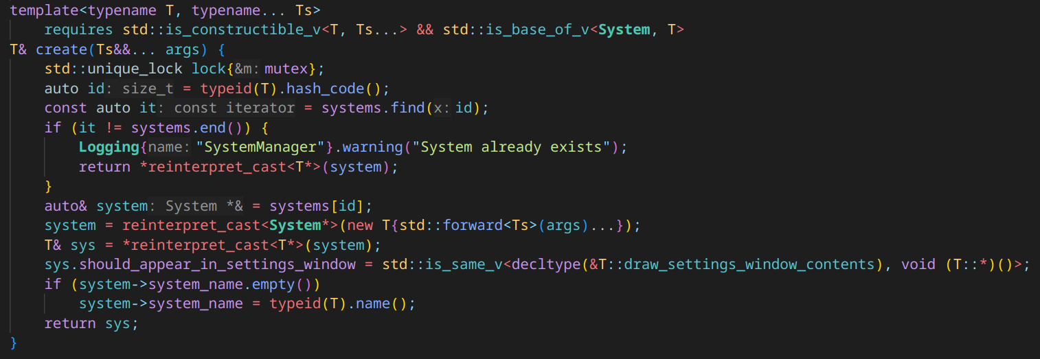 Create System Function