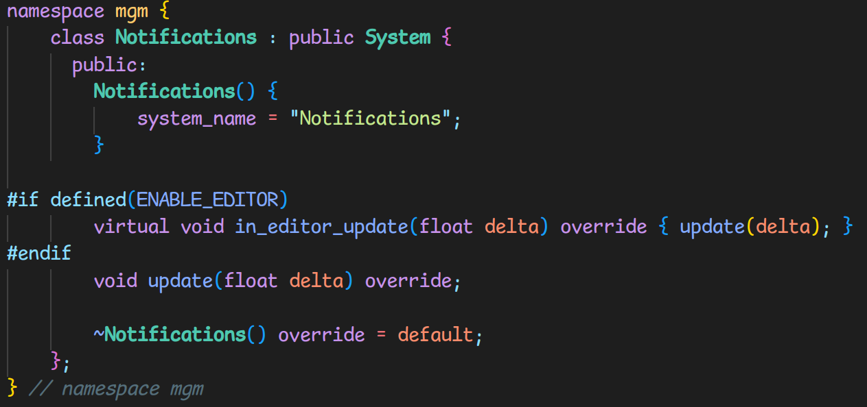 Notifs SystemManager Showcase